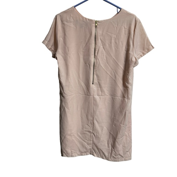 Lulus Shift and Shout Blush Pink Mini Dress Size Medium short sleeves - Picture 5 of 12